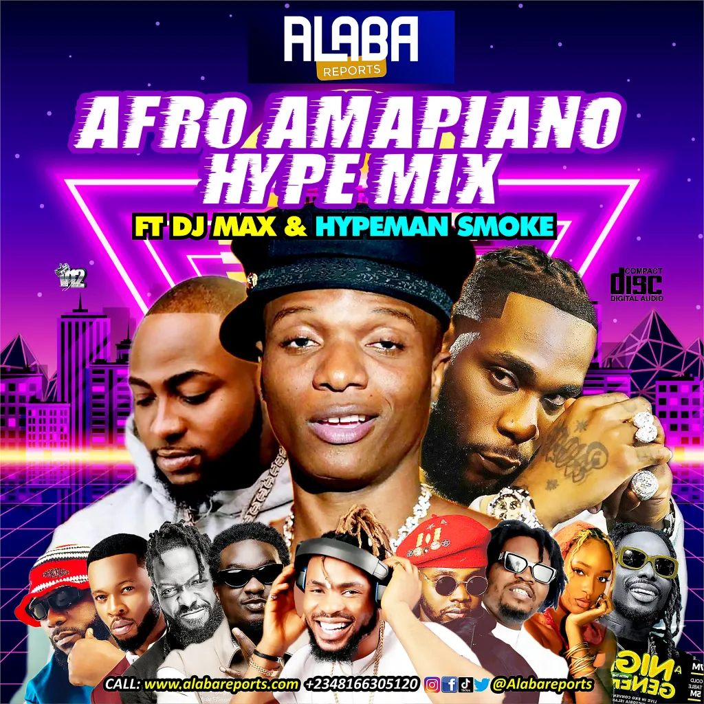 Download Mixtape Mp3:- Alabareports Promotions Ft Dj Max A.K.A King Of Djs & Hypeman Smoke – Afro Amapiano Hype Mix