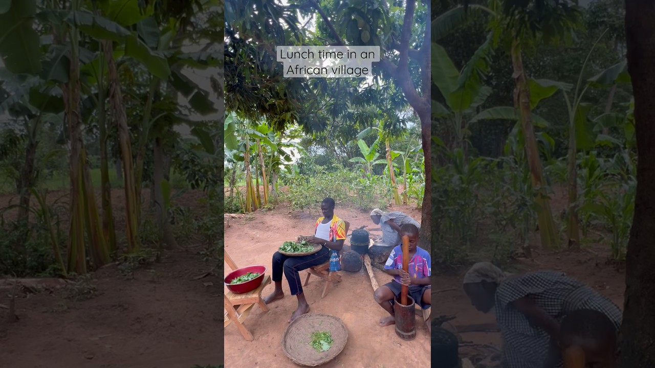 Lunch time in an African Village #africa #adayinthelife #culture #adayinlife