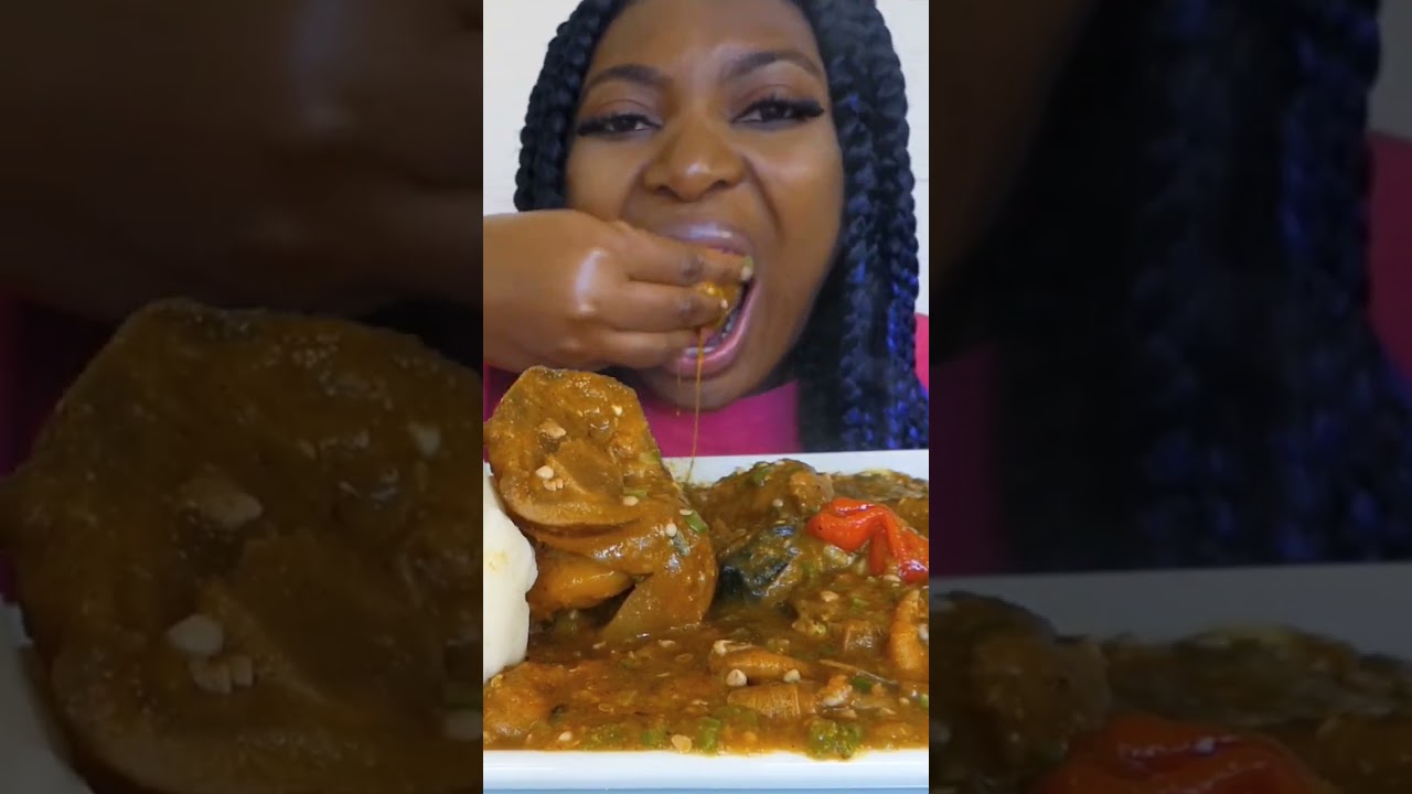 ogbono soup with fufu