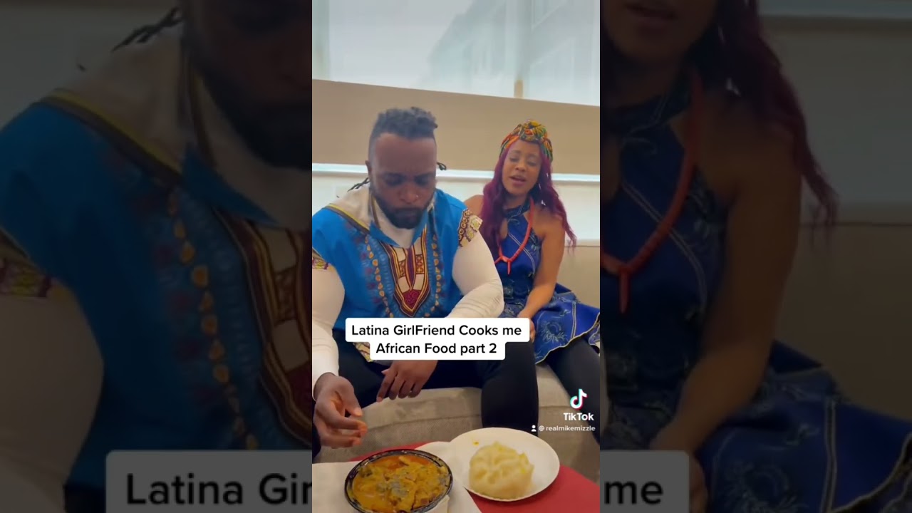 Latina Woman Cooks African man Nigerian Food!! #shorts #youtubeshorts #viralvideo #virayoutube