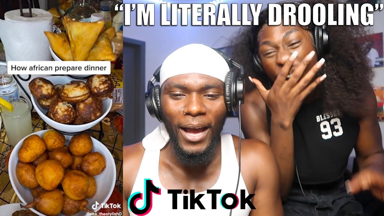 MY BOYFRIEND REACTS TO AFRICAN FOOD ON TIK TOK