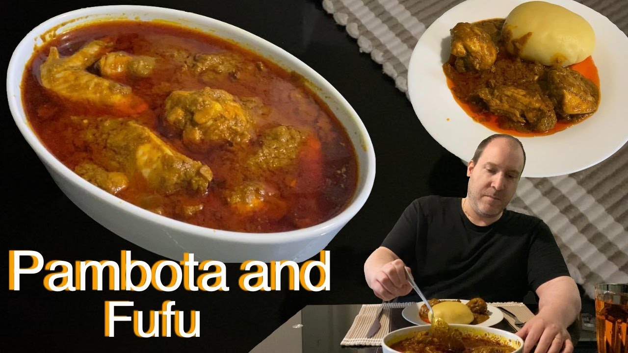 Pambota with Fufu | Cooking african food for the first time  #food #africanfood