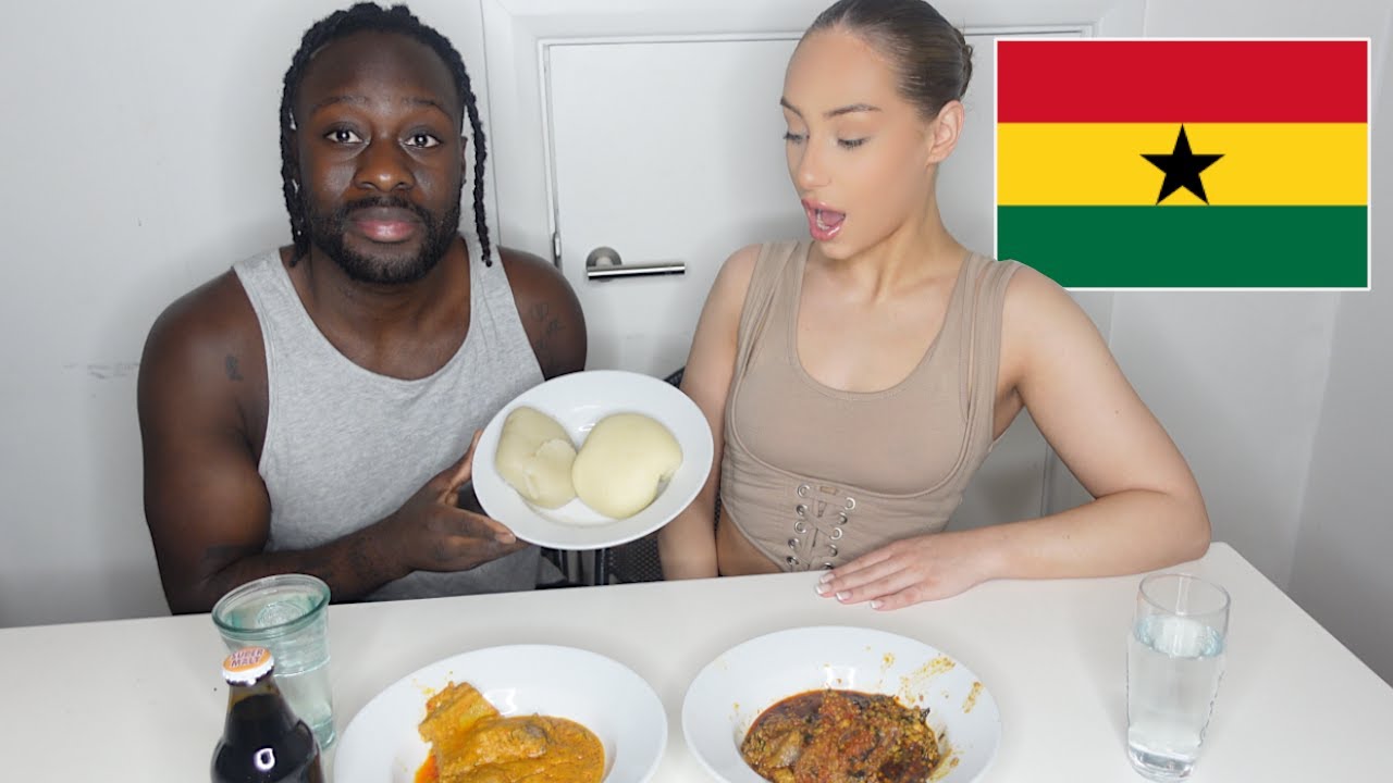 MY WHITE GIRLFRIEND TRIES AFRICAN FOOD FOR THE FIRST TIME