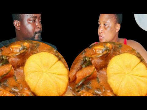 SEE THE WAY WE EAT AFRICAN FOOD MUKBANG OGBONO SOUP SOUP ASMR FUFU MUKBANG #africanfood #ogbonosoup