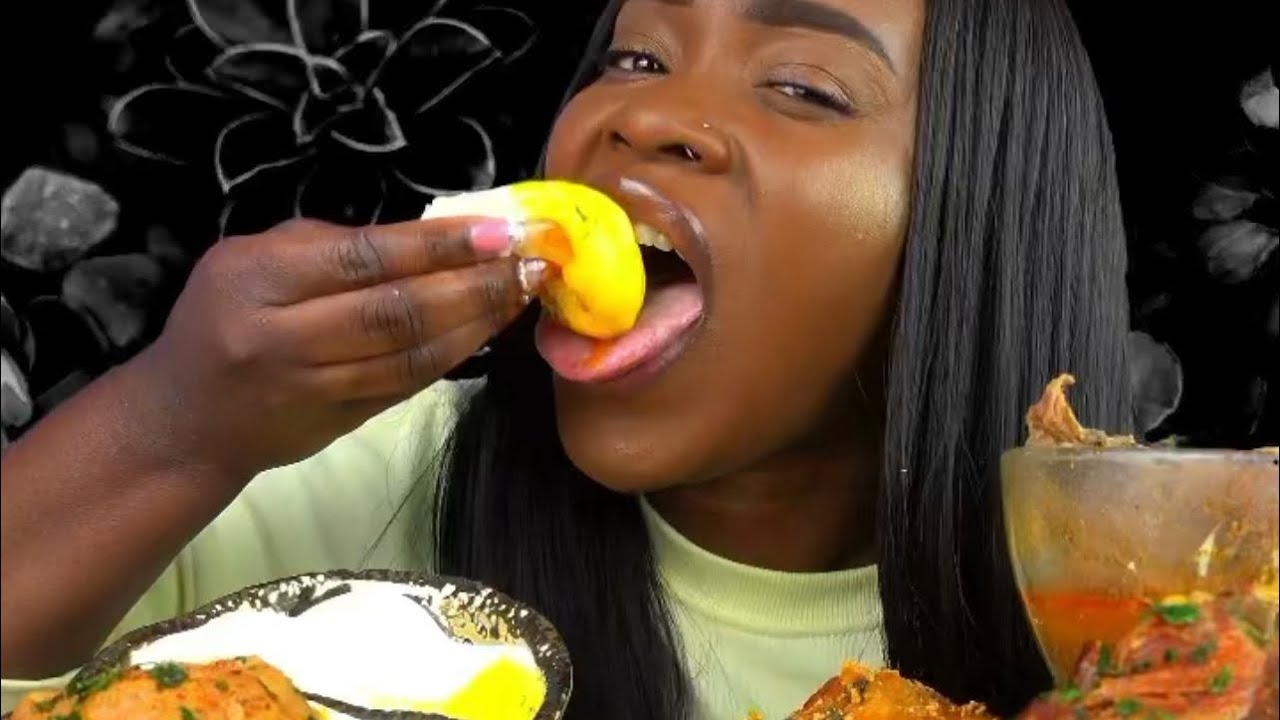 FUFU, AFRICAN FOOD MUKBANG | #shorts #eating #eatingsounds