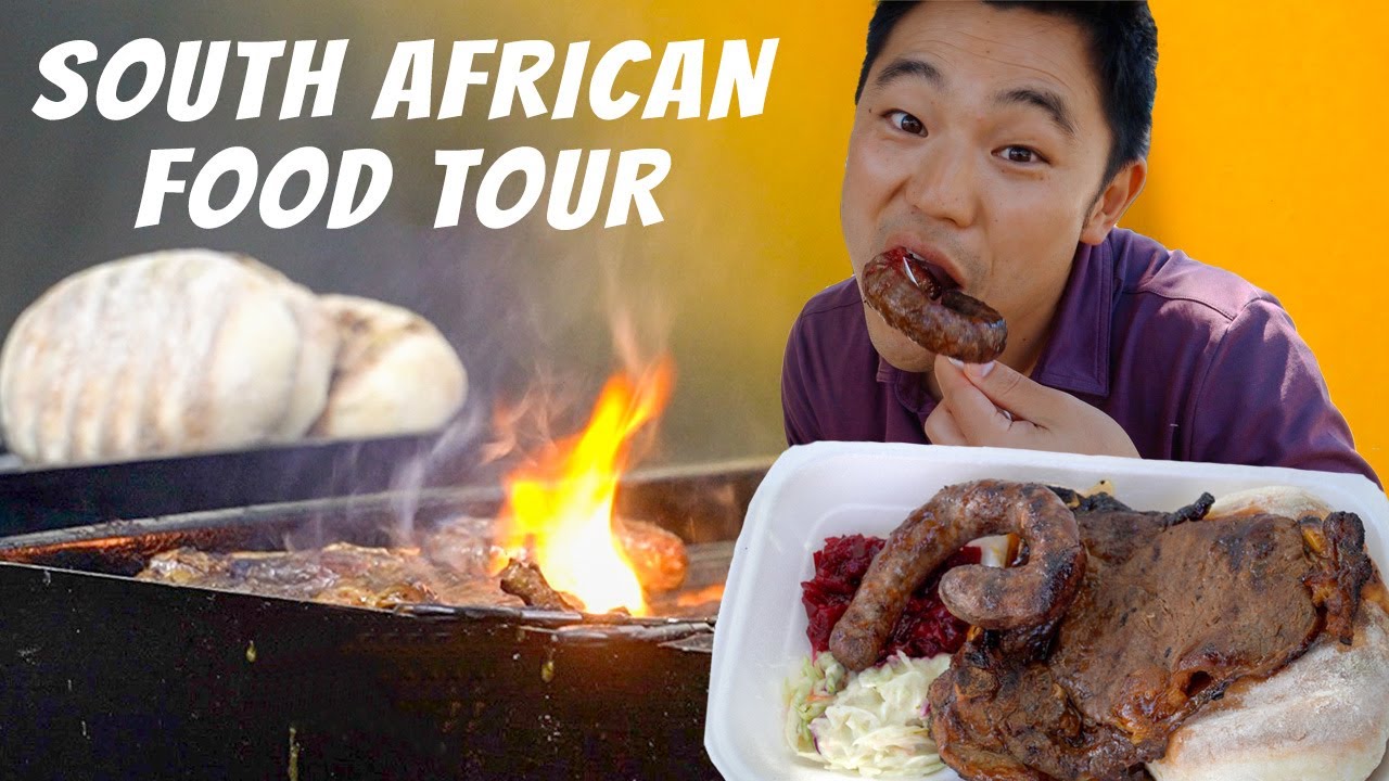 South African Food Tour! Trying EXOTIC Game Meats, Braai, & Bobotie in Cape Town