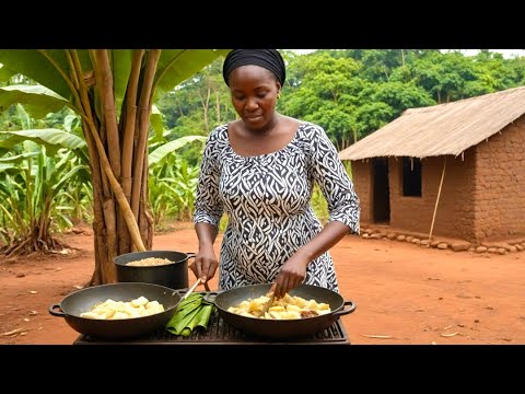 African Village Life #Cooking Popular Village Food For Lunch (V6)