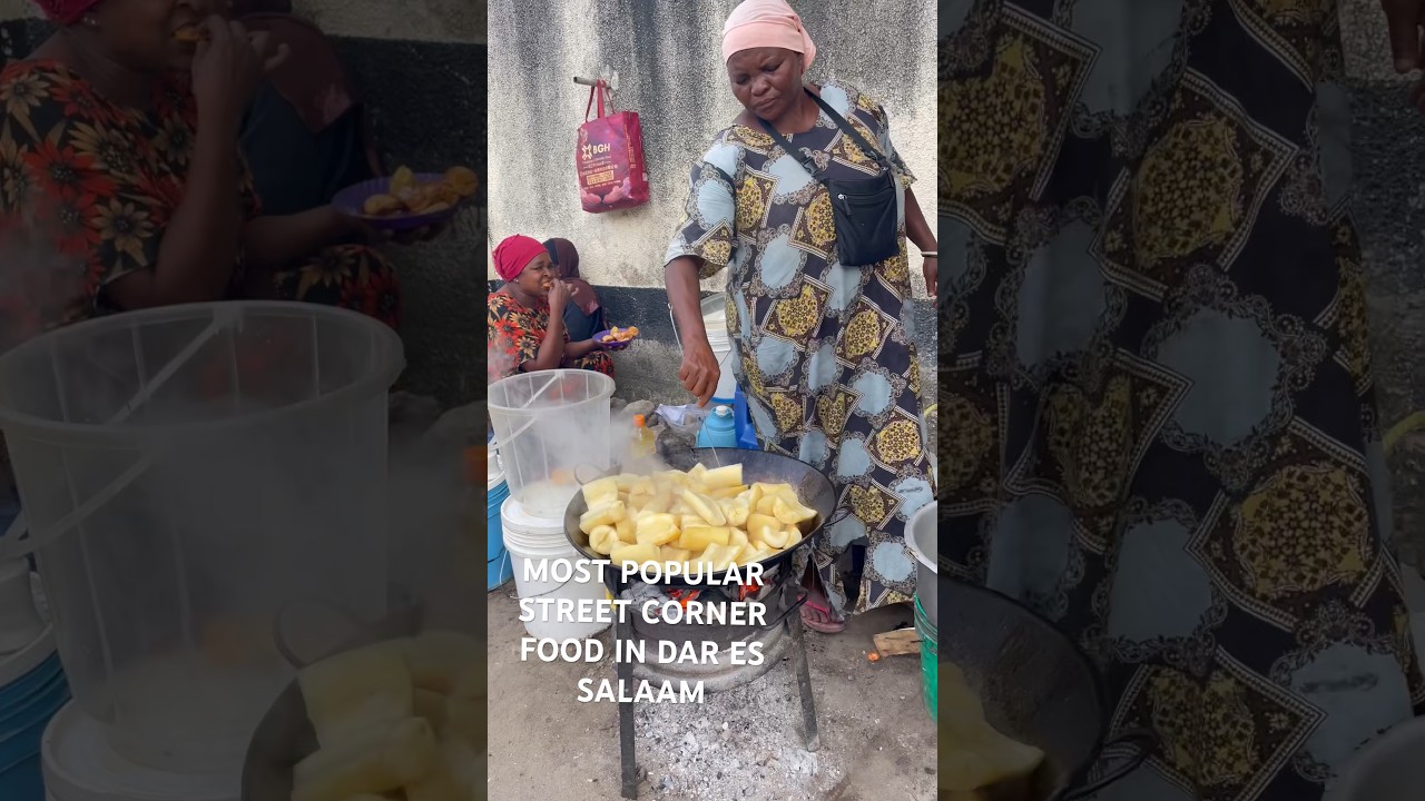 Most popular street corner food in Dar es Salaam, Tanzania #streetfood