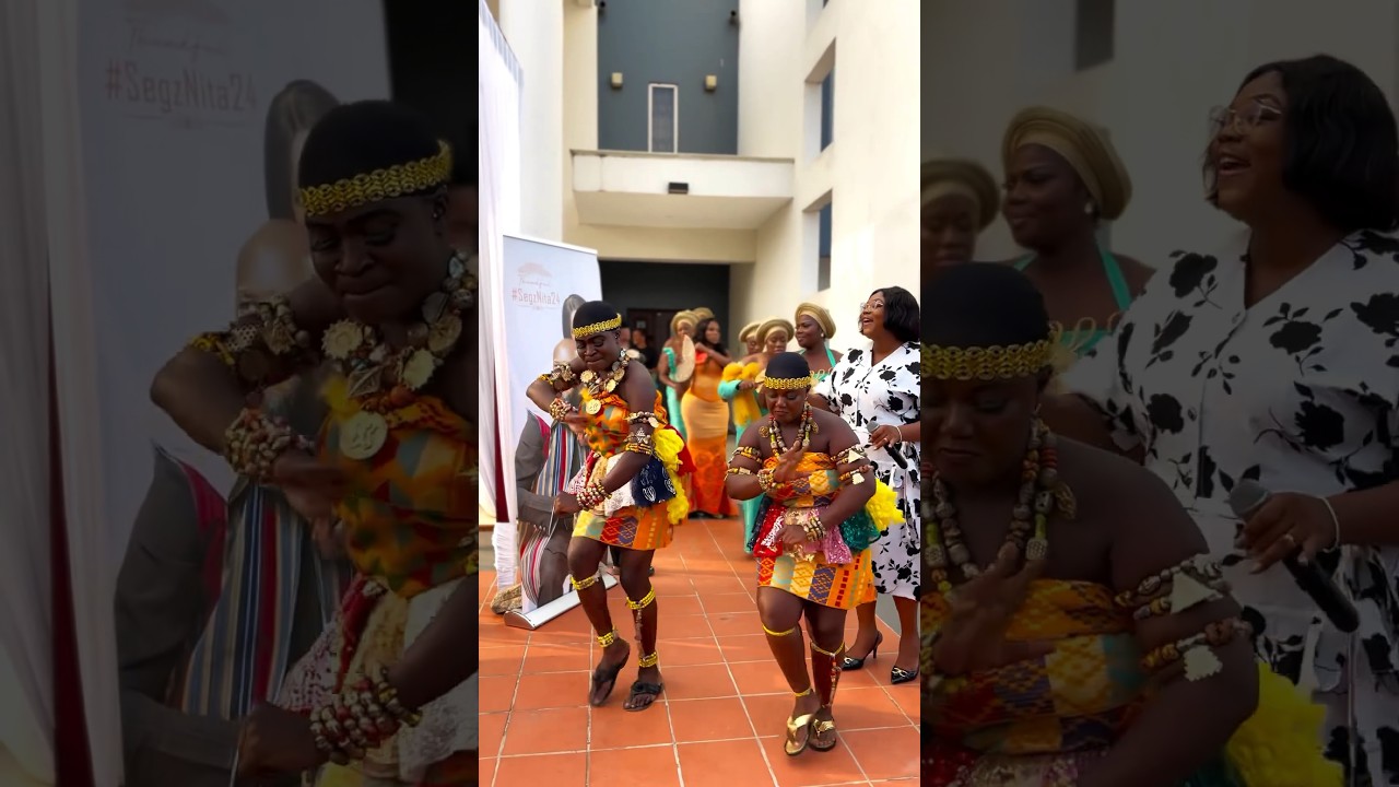 Beautiful Wedding Entrance Ghanaian Traditional Marriage #wedding #ghana #marriage #bride #shorts