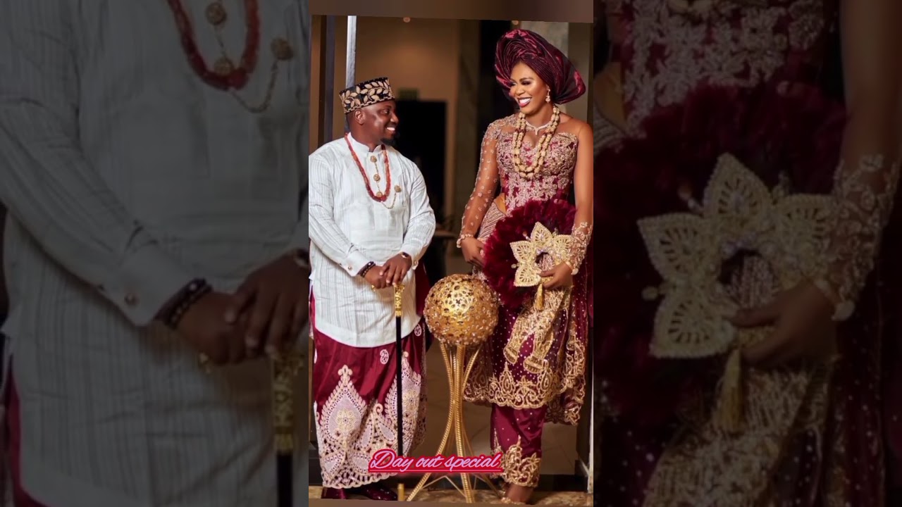 African couples dress for traditional marriage #fashion #traditionalclothing #africiandress #trendy