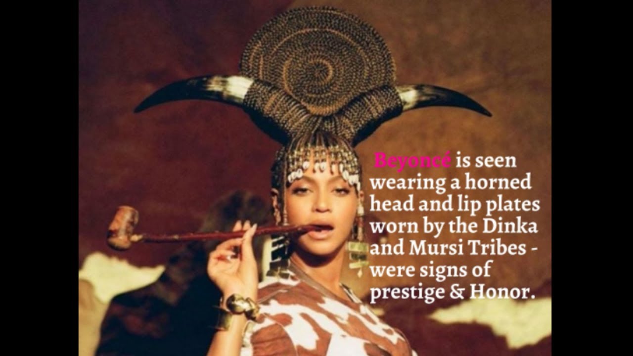 An African Giant Beyoncé showcases elements of African history and African traditions and culture