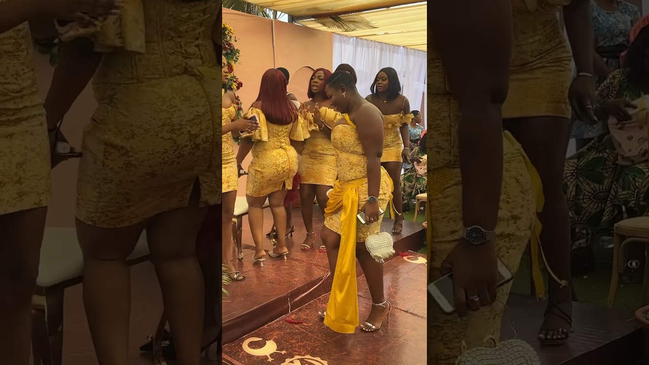 Bridesmaids Wedding Moment Ghanaian Traditional Marriage #wedding #ghana #marriage #tiktok #shorts