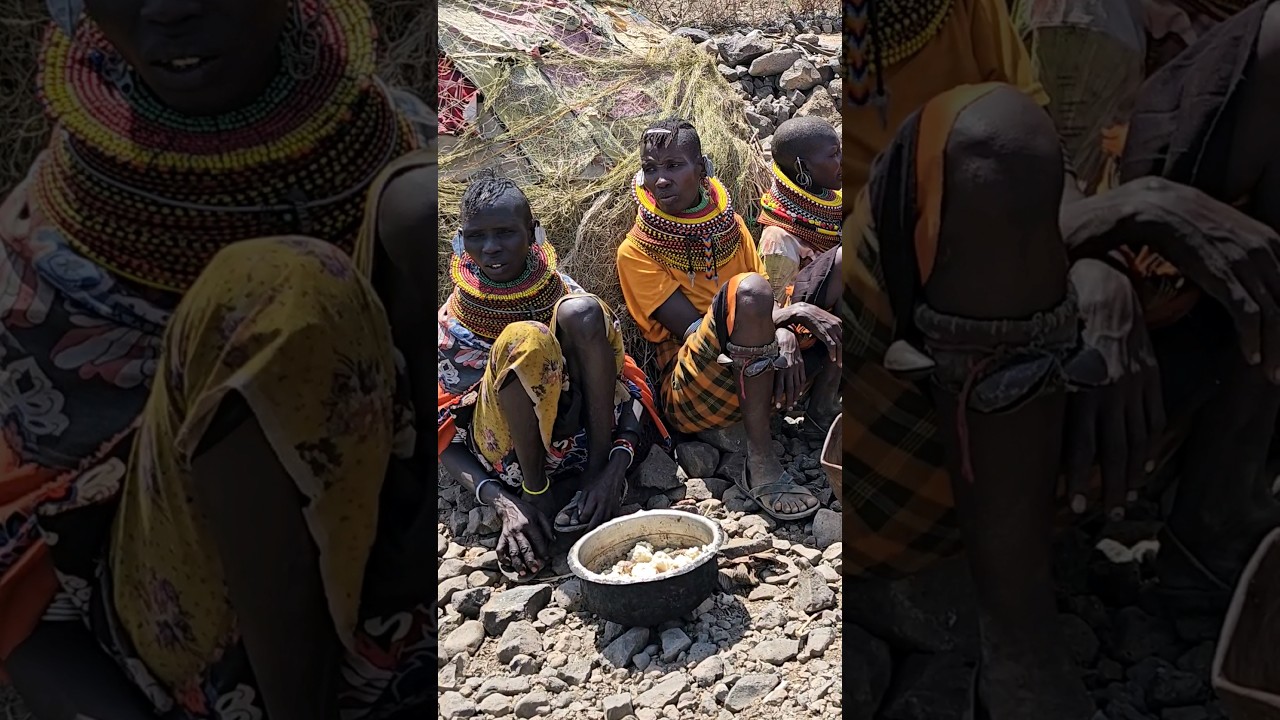 Humble Turkana Village Near Lake Turkana,Loiyangalani Area #shortsfeed #africanculture #africa