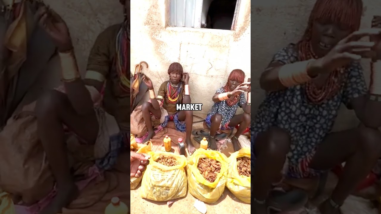 Monday is biggest Market day #africantribes #shortvideo #short