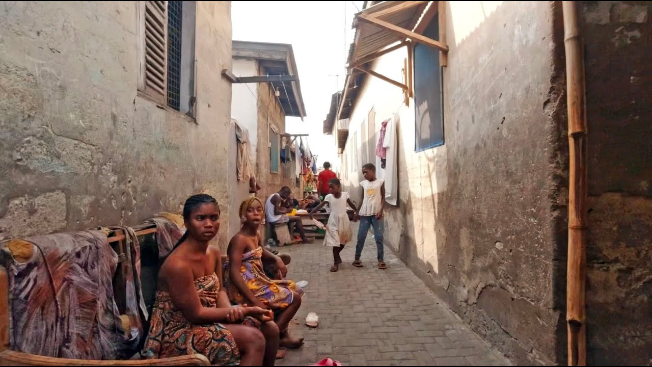 REAL LIFE INSIDE LOCAL COMMUNITY IN GHANA, AFRICA