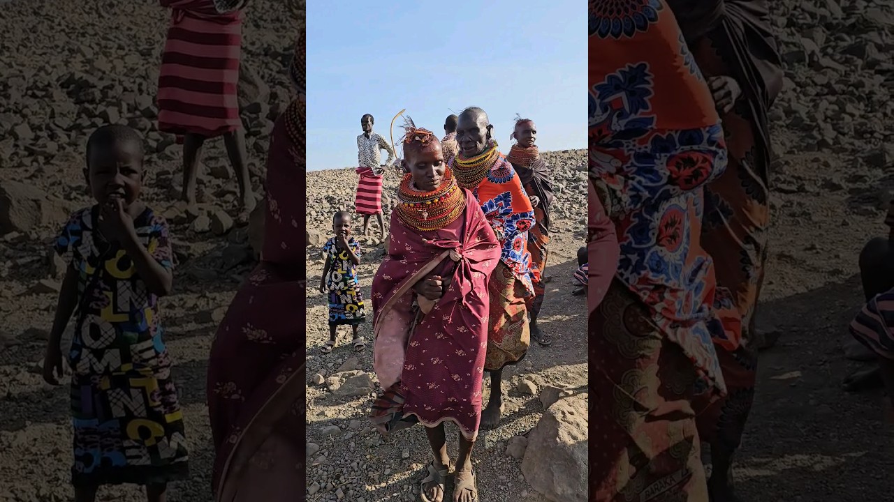 Turkana Newly Wedded Bride Dancing#shortsfeed #africa