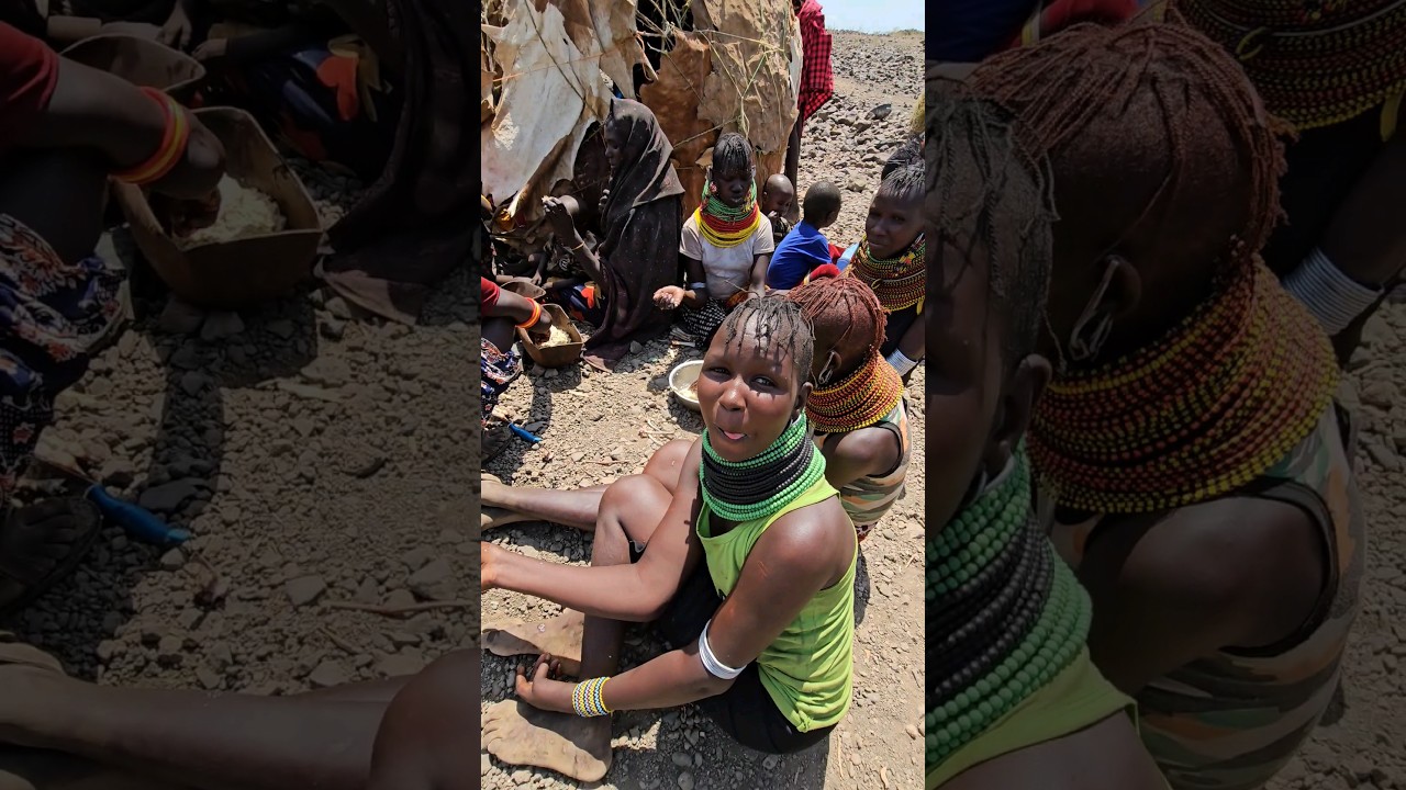 Turkana Tribe Lunch Time #shortsfeed #africanculture #africa