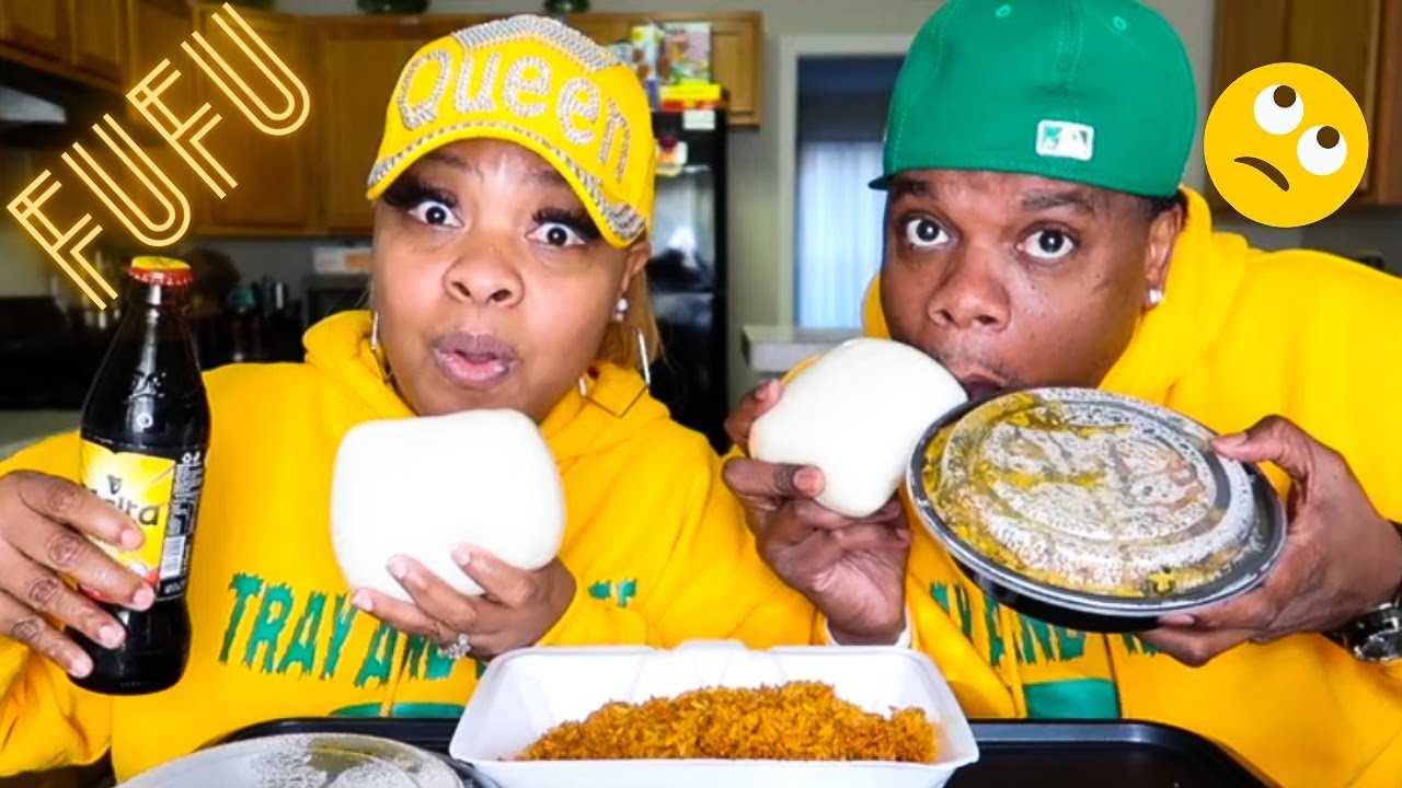 | African Food Mukbang | FUFU, EGUSI STEW, JOLLOF RICE, OKRA SOUP | Real Reaction! |