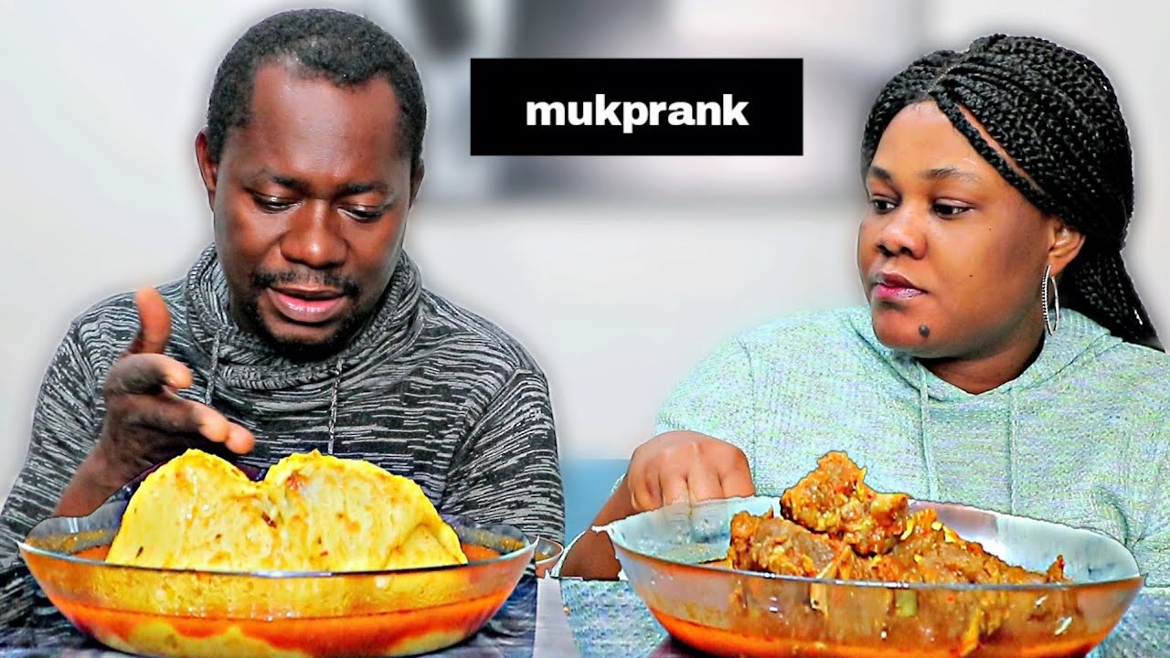 I Hide the meat Under the Fufu Mukprank | African food mukbang