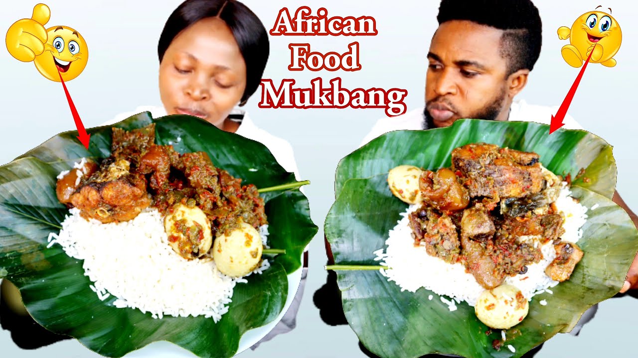 OFADA RICE AND STEW SPEED EATING CHALLENGE | AFRICAN FOOD MUKBANG