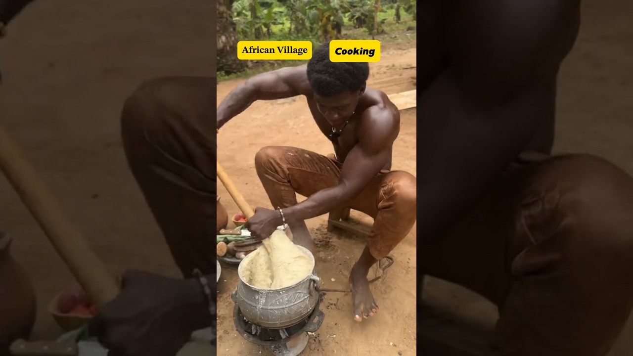 Ghana almost Appetizing food cook by Ghanaian man #shorts