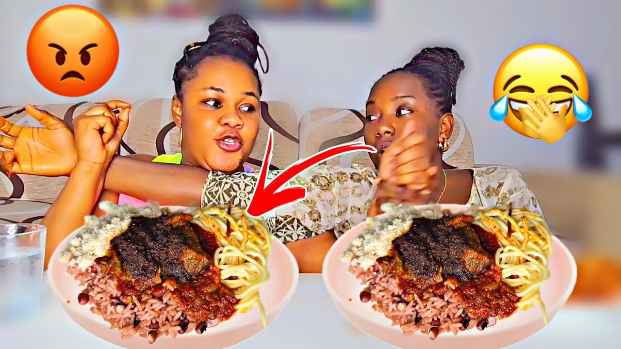 Tasteless Food Mukprank On Jennifer,  Waakye MUKBANG, African food mukbang