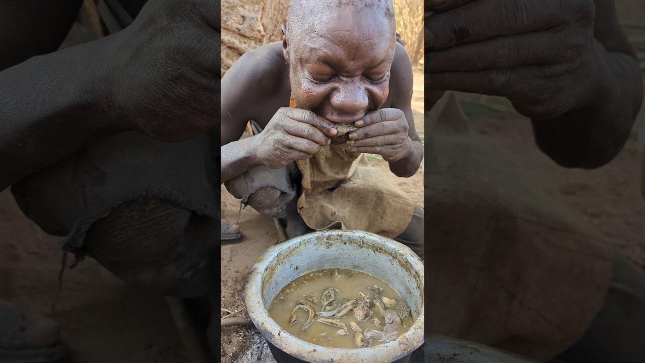 wow That’s awesome food made by hadzabe tribe to survive #hadzabetribe #food