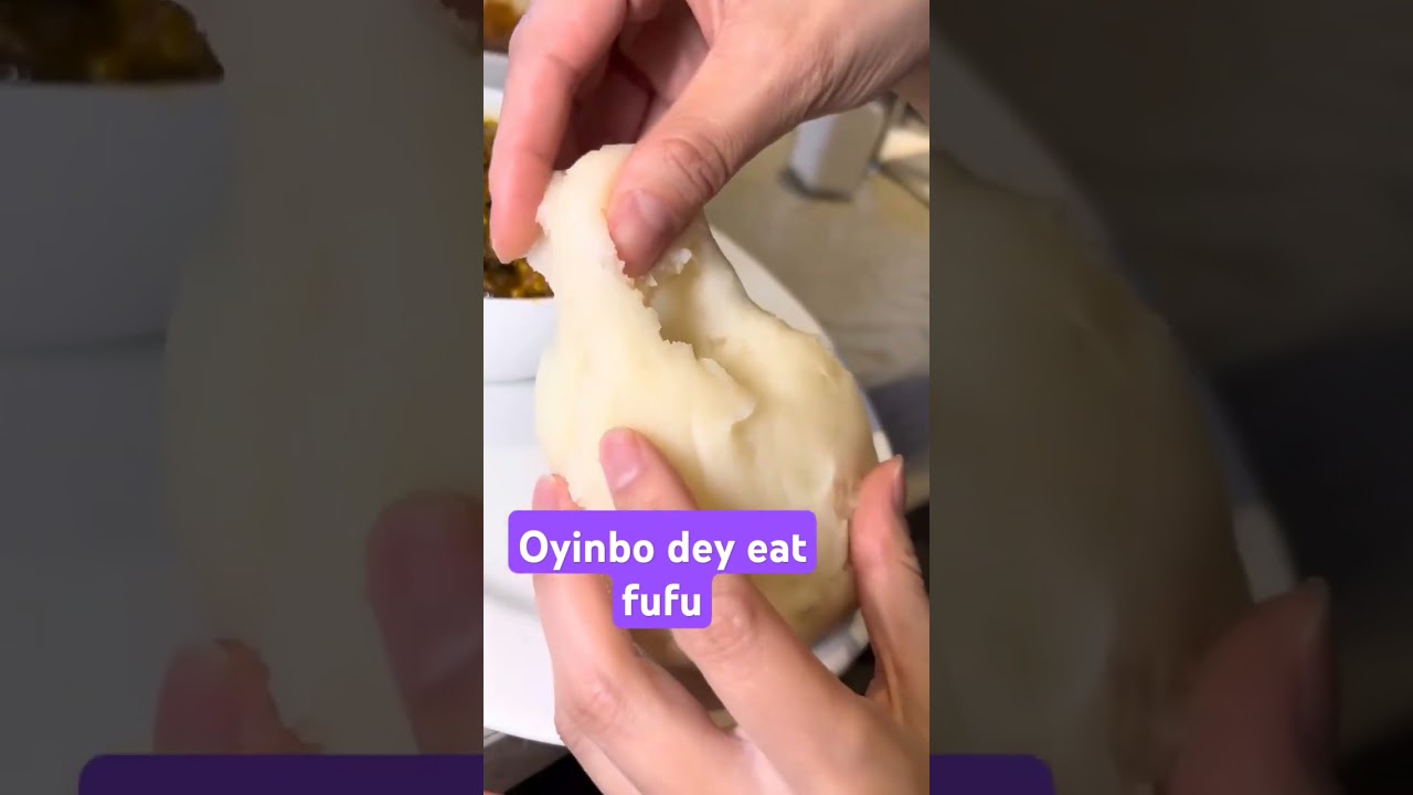 Delicious African food even Oyinbo enjoying it #food #viralvideo #shorts