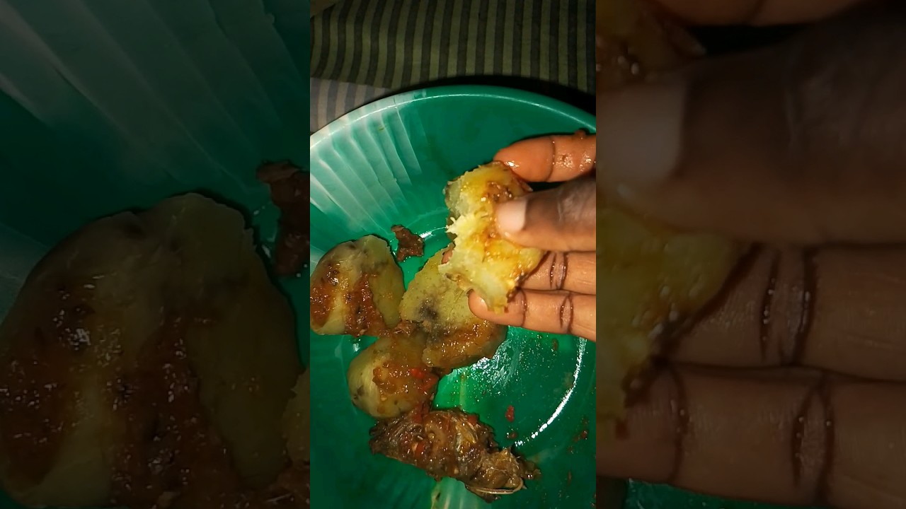 Eating potato, African food, Asia street food, Nigeria food#asmr #food #eatingsounds #cooking #asmr