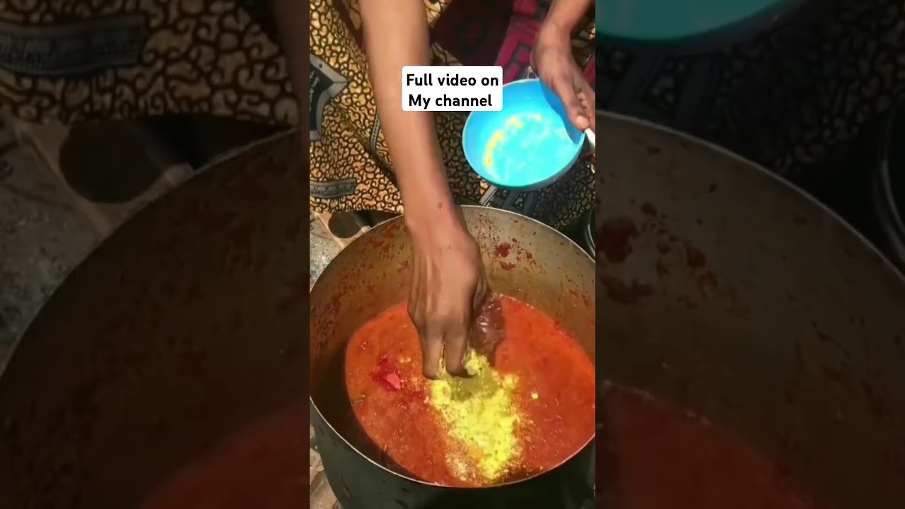 “The Secret Ingredient in This Jollof Rice Will Shock You!”#village #food #cooking #shorts #vira