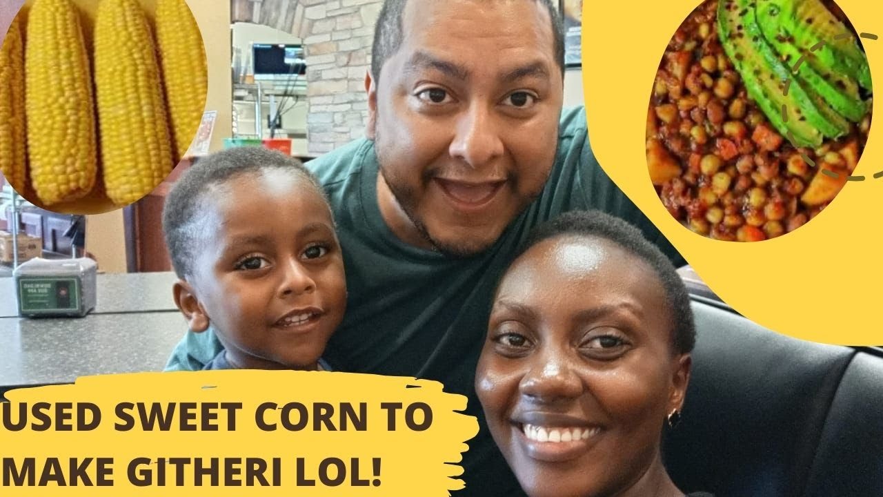 MY AMERICAN HUSBAND TRIES AFRICAN FOOD FOR THE FIRST TIME *Githeri & avocado #healthylifestyle