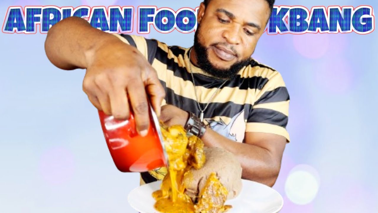 ASMR EATING SHOW | OGBONO SOUP AND FUFU MUKBANG | AFRICAN FOOD MUKBANG