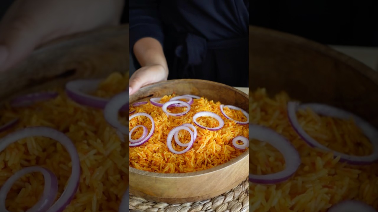 Jollof rice should only be made with basmati rice #subscribe #cooking #africanfood #recipe #reels