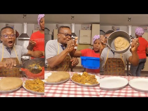 YAM FUFU AMALA AND EGUSI SOUP ASMR AFRICAN FOOD MUKBANG SHOW