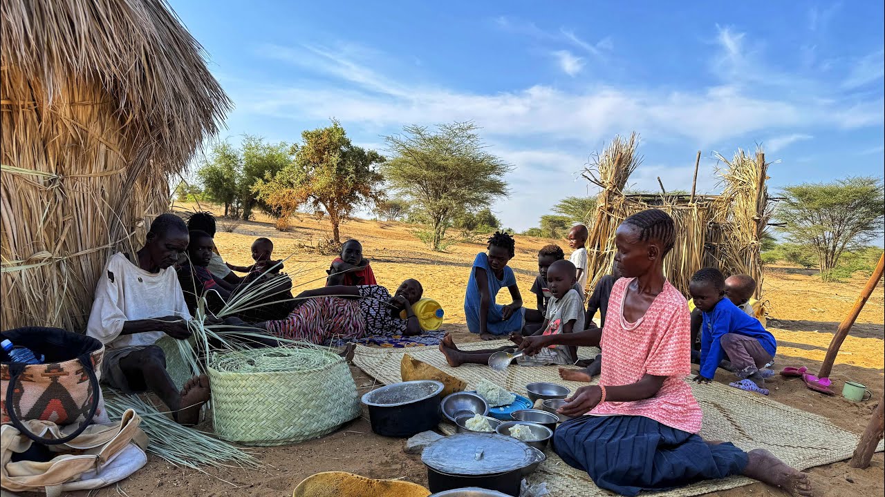 African village life#cooking  Village food cowpeas and Making Avocado oil