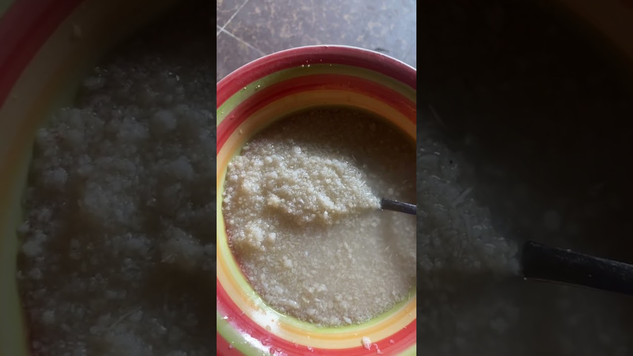 Best African food for hunger #gari