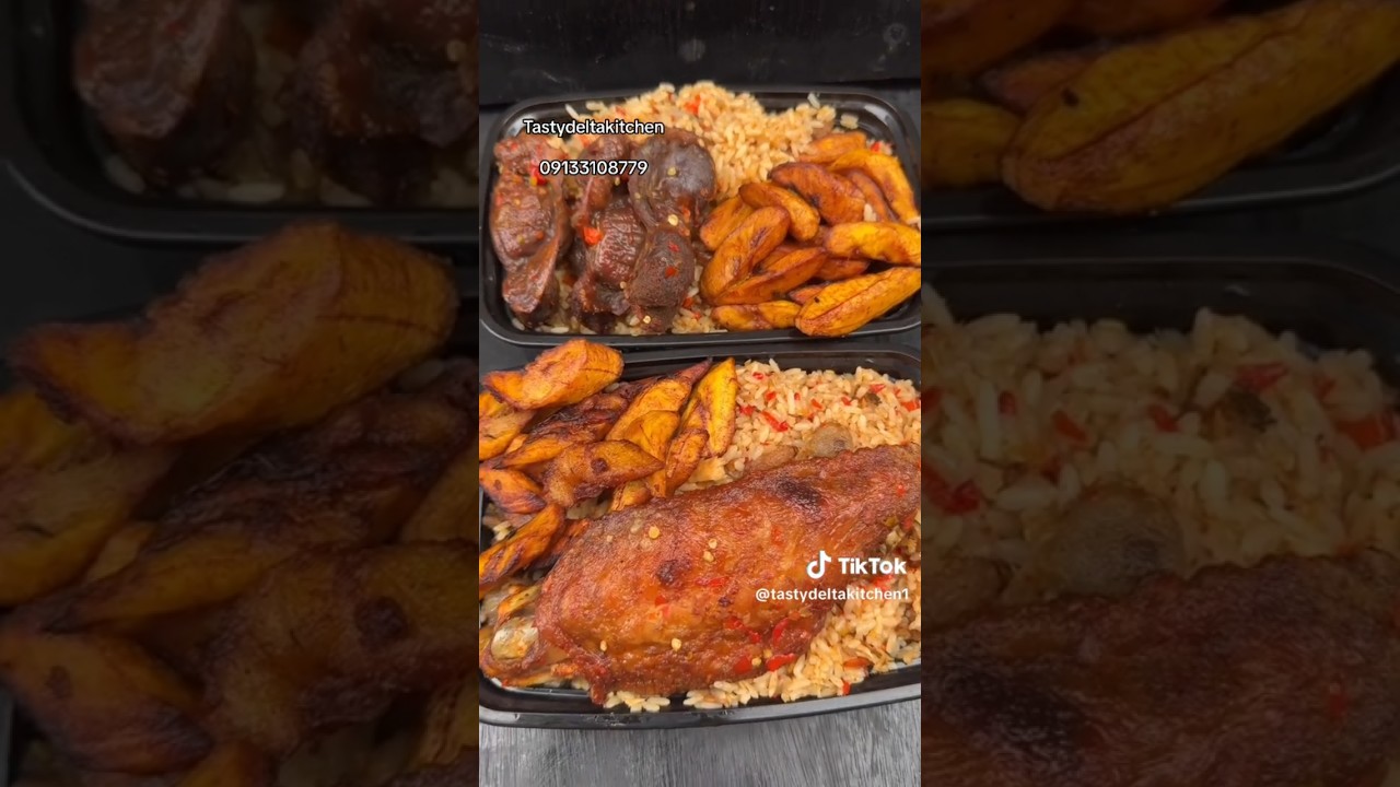 Nigeria jollof rice, African food mukbang, Nigeria food #food #spicyfood #nigeriafood #goodmoodfood