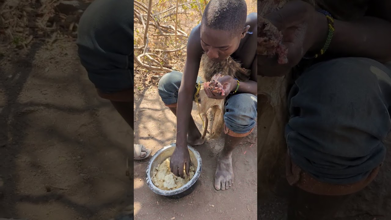 eating African food