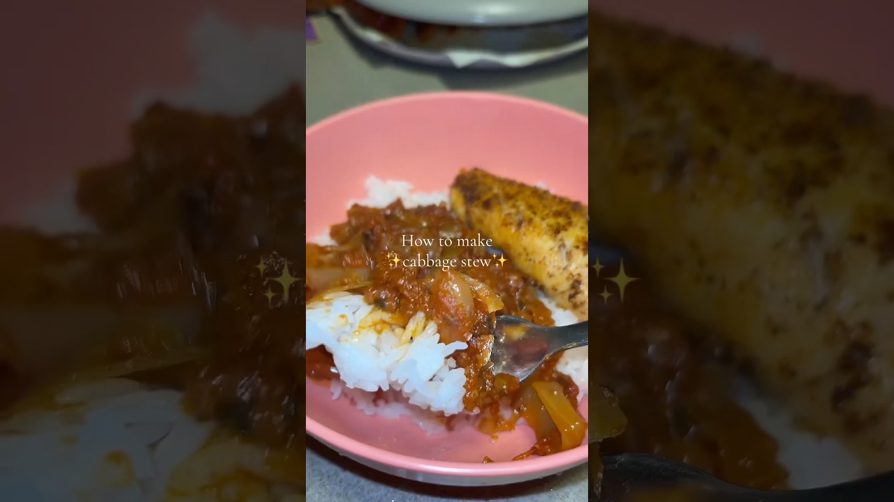 How to make CABBAGE STEW #africanfood #mealprep