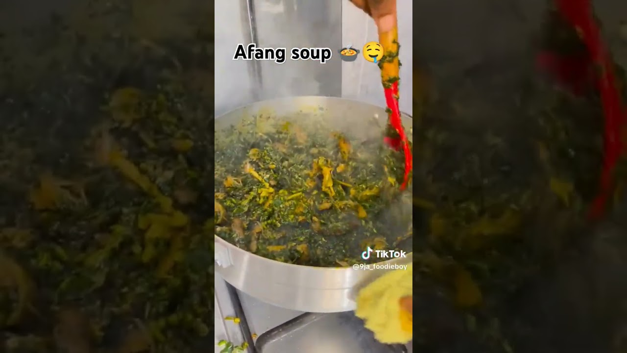 Afang soup, Nigeria food, mukbang video, African food #foodie #nigeriafood #food #nigerianfood