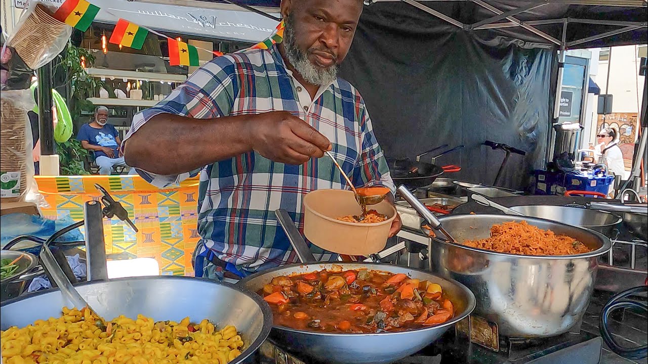 African Food from Ghana. Colourful and Yummy. London Street Food