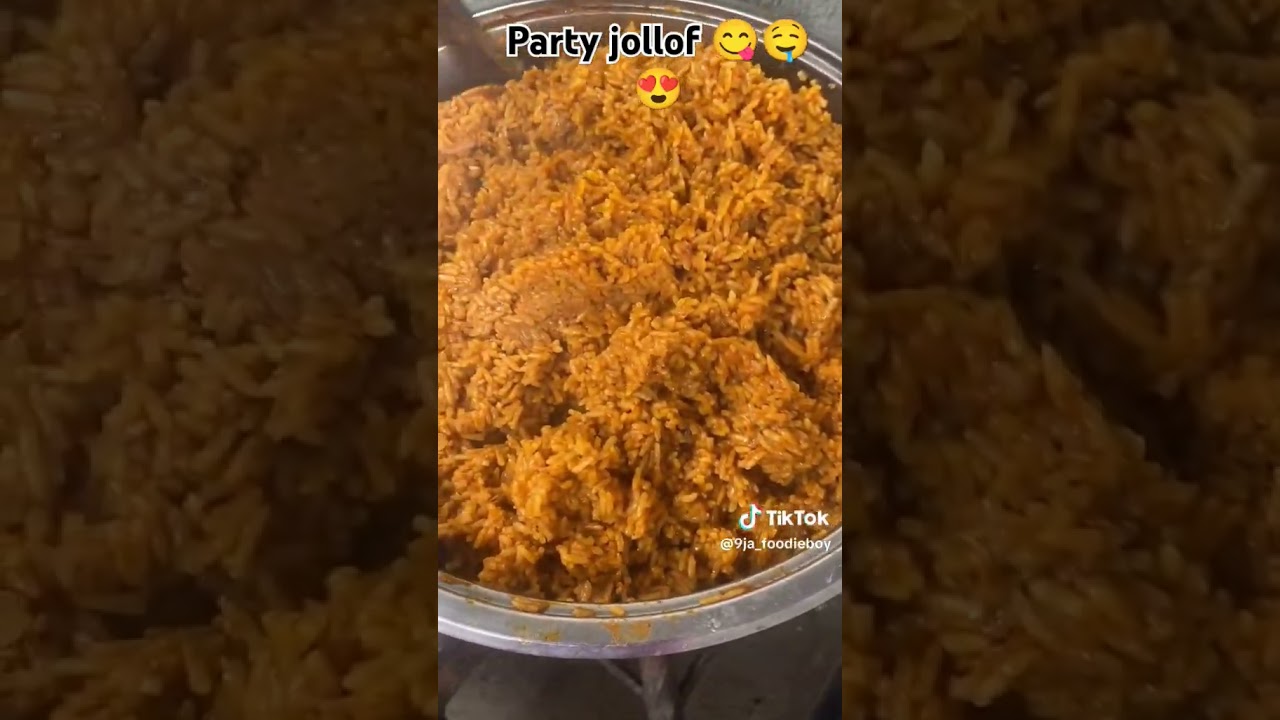 Nigeria Smoky party jollof, African food mukbang, Nigeria food,#foodie #nigeriafood #food #spicyfood