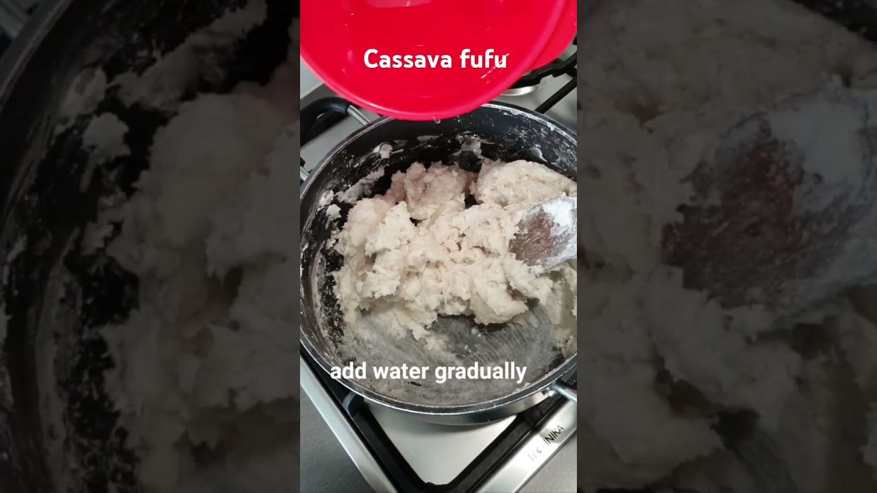 Cassava fufu #cooking #food #fufu #africanfood