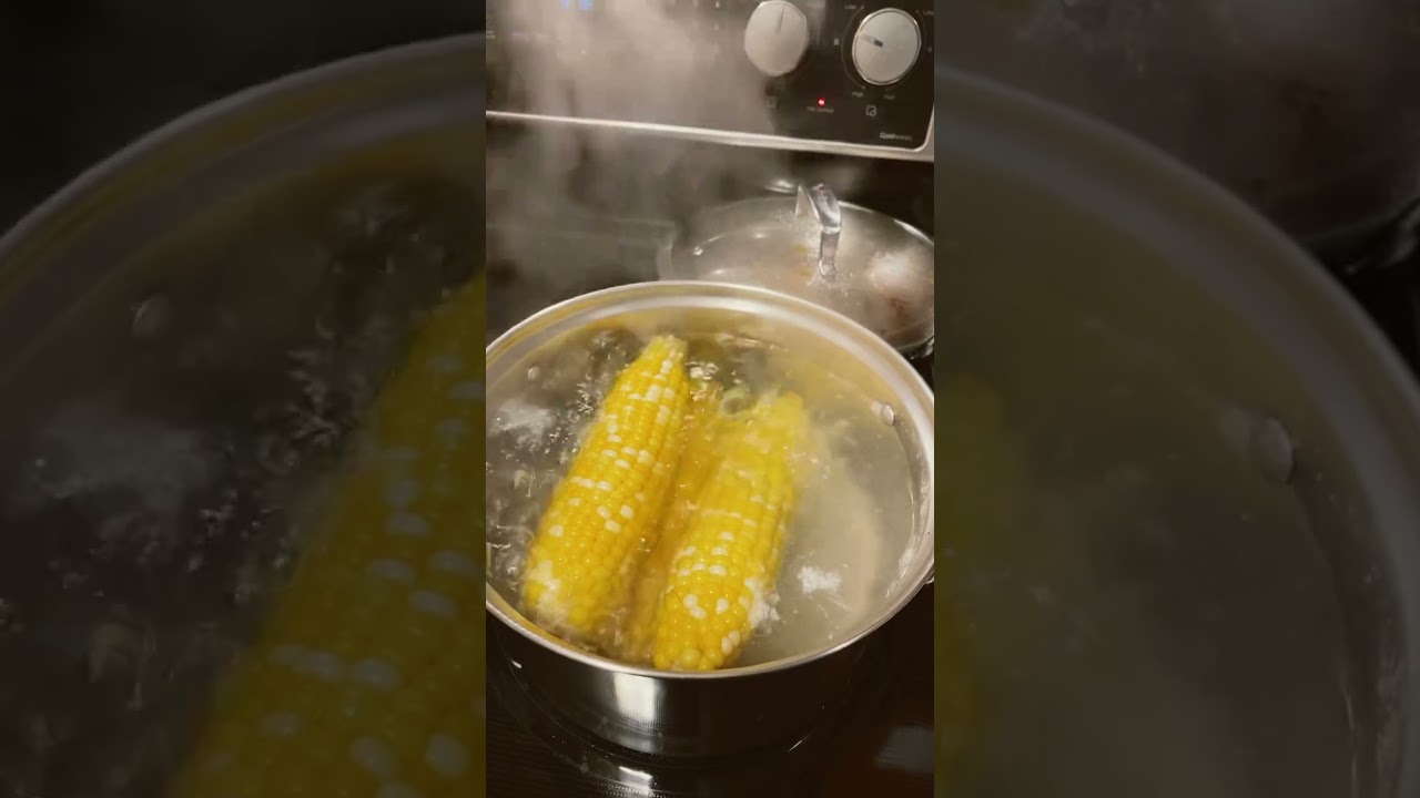 Boiling corn as an African food! By the way, I found out that I’m allergic to corn!!