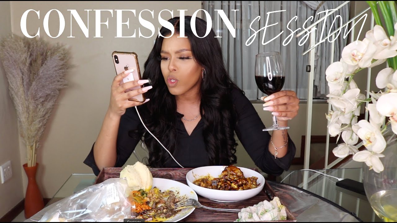 SOUTH AFRICAN FOOD MUKBANG & CONFESSION SESSION | HE DATED MY ME & MY MOM  | TRIPE & PORK TROTTERS