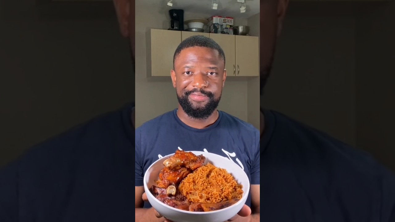 Nigerian Jollof Rice From a Typical African Restaurant #jollofrice #africanfood