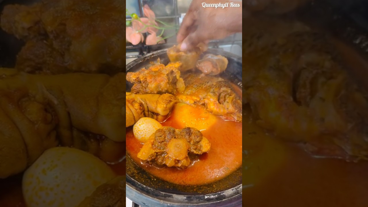 Fufu with Soup #shorts #food #cooking #foodie #cookingfood