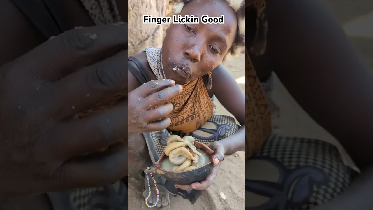 Not sure, but I think this is large intestine soup. #hadzabetribe #favoritetribe