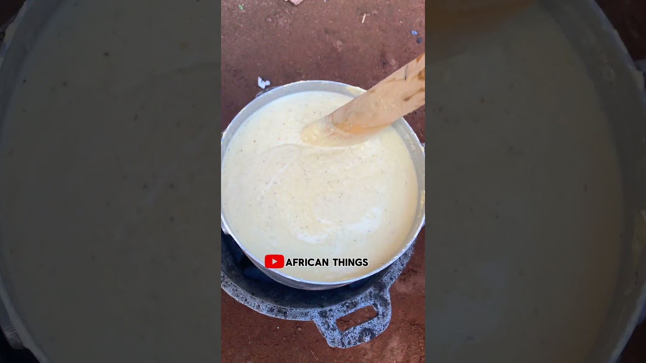 Making of African food Banku #africanfood #food #banku #shorts