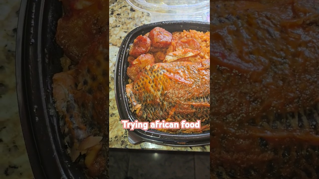 Trying African food, would you try this? #food #foodie #eat #eating #miami Africanfood #fish #rice